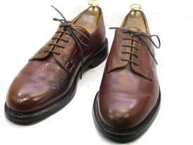 【中古】【送料無料】WHITE BROTHERS7.5 / (25.0cm〜25.5cm) イギリス製・プレーントゥメンズシューズ 紳士 靴 ビジネス カジュアル メンテナンス済
