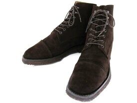 【中古】【送料無料】SALAMANDER　サラマンダー7 1/2 約25.5-26.0cm　ストレートチップショートブーツ♪YALAKU-ヤラク-メンズブーツ・紳士靴