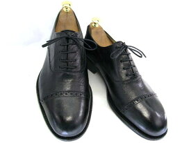 【中古】【送料無料】CALDERONE　カルデローン42 1/2 約27.5-28.0cm イタリア製・ストレートチップ♪YALAKU-ヤラク-メンズビジネスシューズ・紳士靴