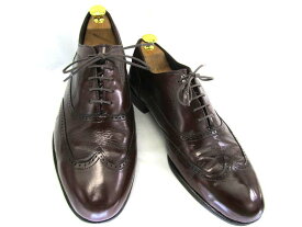 【中古】【送料無料】アメリカ製 ウイングチップ10 1/2 約28.0-28.5cm♪YALAKU-ヤラク-メンズビジネスシューズ・紳士靴