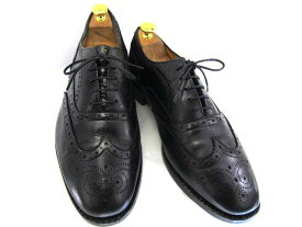【中古】【送料無料】LOAKE ＆ JONS10 1/2 D 約28.0-28.5cm　イギリス製 ウイングチップ♪YALAKU-ヤラク-メンズビジネスシューズ・紳士靴