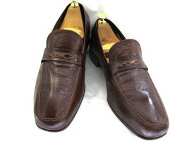 【中古】【送料無料】ROMANI ロマーニ 42 約27.0-27.5cm スリッポン♪YALAKU-ヤラク-メンズビジネスシューズ・紳士靴