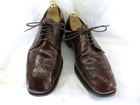 【中古】【送料無料】Alan McAfee アランマカフィー　（約27.5-28.0cm）イギリス製　ウイングチップ♪YALAKU-ヤラク-メンズビジネスシューズ・紳士靴
