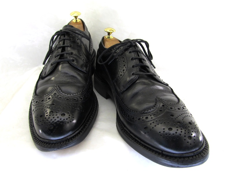 中古 送料無料 SEBAGO8 1 2 ギフ_包装 価格 YALAKU-ヤラク-メンズビジネスシューズ ウイングチップ 約26.5-27.0cm 紳士靴