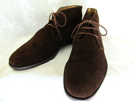 【中古】【送料無料】Canyon キャニオン 44 (約28.0-28.5cm)フランス製　スエード チャッカブーツ♪YALAKU-ヤラク-メンズブーツ・紳士靴