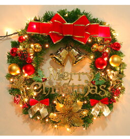 クリスマスリース 40/50/60/80cm クリスマスツリー 装飾品 ギフト デコレーション アイテム 吊るし飾り クリスマスコスプレ ドア吊り飾り