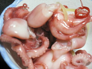 桜色に彩られた、飯蛸（いいだこ）桜漬　1kg【イイダコ】