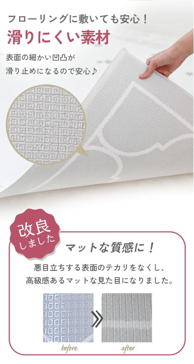 楽天市場】【楽天1位】(ケラッタ) プレイマット ベビー 防水 
