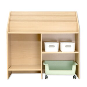 (ケラッタ) 絵本ラック おもちゃ 収納 絵本棚 表紙が見える お片づけ習慣 子ども部屋 子供部屋 本棚 ラン