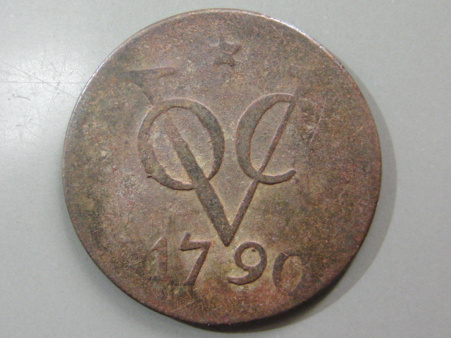 オランダ】 オランダ 東インド会社 1DUIT銅貨 1790年 【18世紀】 - culichitown.com