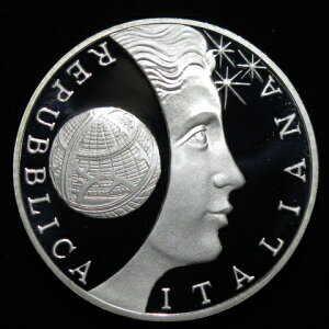 イタリア 世界天文年 10ユーロ プルーフ銀貨 2009年