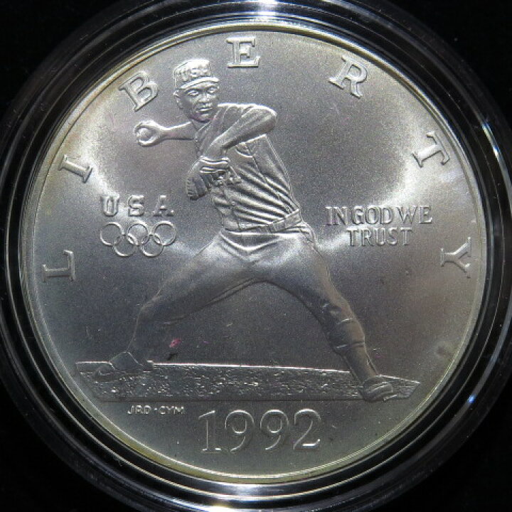 楽天市場】アメリカ バルセロナオリンピック 1ドル銀貨・50セント白 