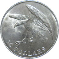 シンガポール 10ドル銀貨 1973年 KM9.2