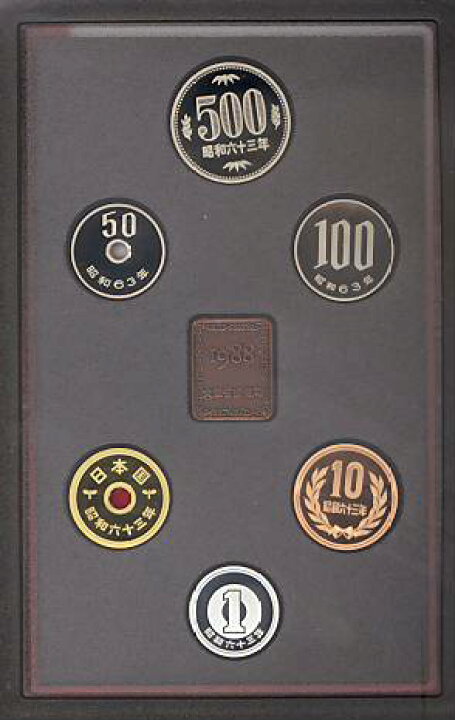 楽天市場】【プルーフ】 昭和63年（1988年） プルーフ貨幣セット 