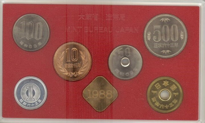 楽天市場】【昭和63年】 桜の通り抜け 貨幣セット 昭和63年（1988年 