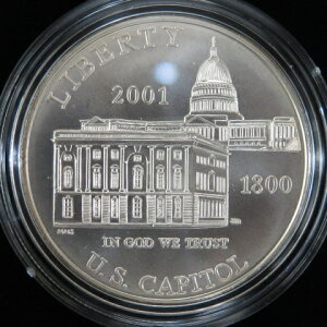 アメリカ 連邦議会ビジターセンター 1ドル プルーフ銀貨 2001年