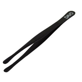 カラーピンセット 先端丸型（黒）ダフォ社製