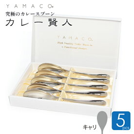 カレースプーン キャリ 5本セット カレー賢人 カレー専用スプーン ギフト YAMACO ヤマコ 燕三条 高級 ステンレス 山崎金属工業 アウトドア キャンプ プレゼント スプーン