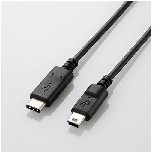 エレコム U2C-CM10NBK 舗 USB2.0ケーブル 認証品 1.0m C-miniB 受賞店