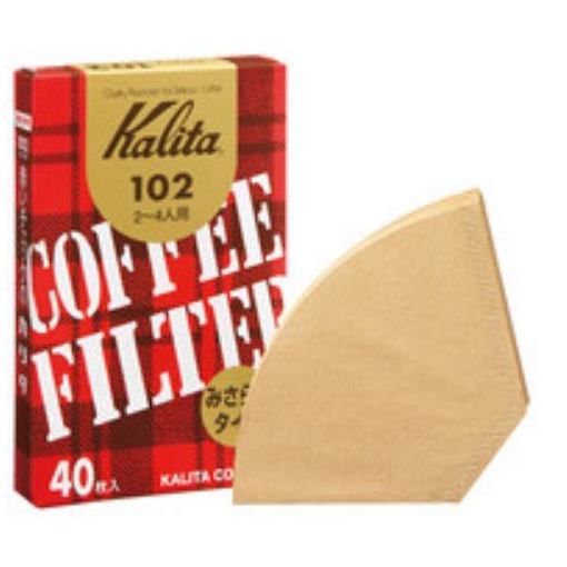 カリタ 102濾紙 コーヒーフィルター 40枚 ふるさと割 気質アップ 2～4人用 みさらしタイプ