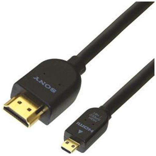 ソニー DLC-HEU30A 新色 HDMI-マイクロHDMIケーブル ハイスピード 3.0m 3D映像対応 送料無料でお届けします イーサネット対応