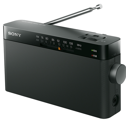 ソニー ICF-306 FM AM対応アナログラジオ 秀逸 ブラック 高品質新品