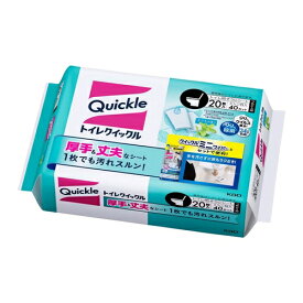 花王 トイレクイックル つめかえ用 ジャンボパック 20枚入 【日用消耗品】