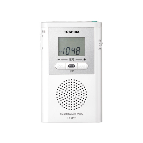 東芝 35％OFF 90％以上節約 TY-SPR4-W デジタルチューナーAM FMラジオ ホワイト