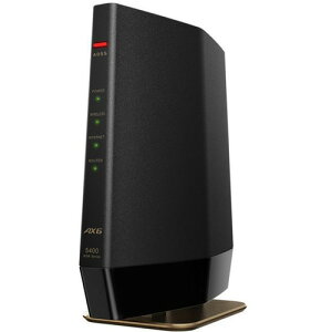 バッファロー WSR-5400AX6-MB Wi-Fi 6(11ax)対応 無線LANルーター プレミアムモデル マットブラック