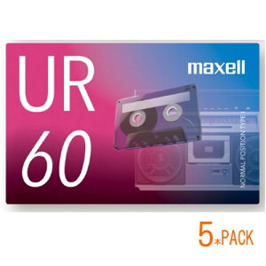 maxell UR-60N5P �J�Z�b�g�e�[�v 60��×5�{�Z�b�g