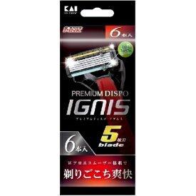 貝印 PREMIUM DISPO IGNIS6P