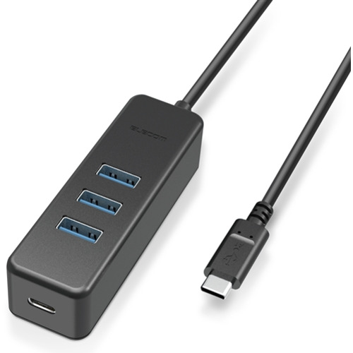 エレコム U3HC-T431P5BK PD充電対応 USB ブラック USB3.1Gen1 お金を節約 店 Type-C HUB