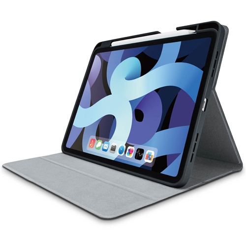 エレコム TB-A20MSABK iPad Air 10.9インチ 第4世代 2020年モデル スリープ対応 Pencil収納 Apple メーカー直送 記念日 手帳型 レザーケース ブラック