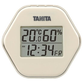 タニタ TT-573-IV デジタル温湿度計 アイボリー