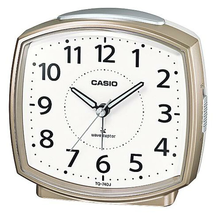 楽天市場 カシオ Tq 740j 9jf 電波目覚し時計 アナログ表記 スヌーズ ライト付 ヤマダ電機 楽天市場店