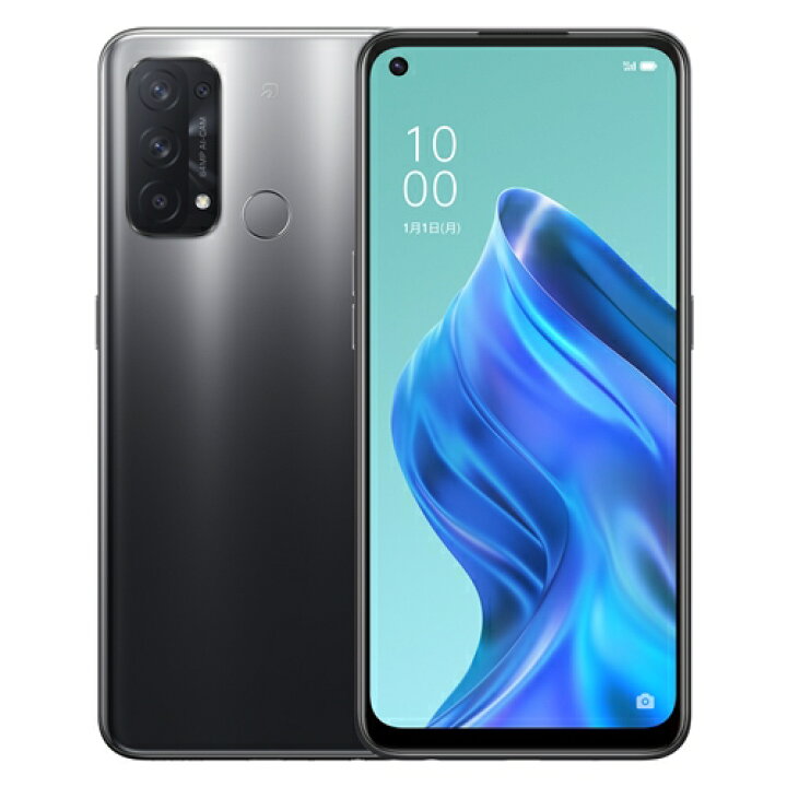 楽天市場 Oppo Cph2199 Bk Simフリースマートフォン Reno5 A シルバーブラック ヤマダ電機 楽天市場店