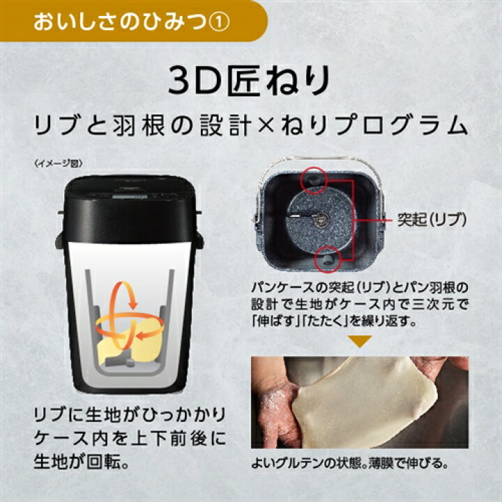 楽天市場】パナソニック SD-MDX4-K ホームベーカリー Bistro ブラック  