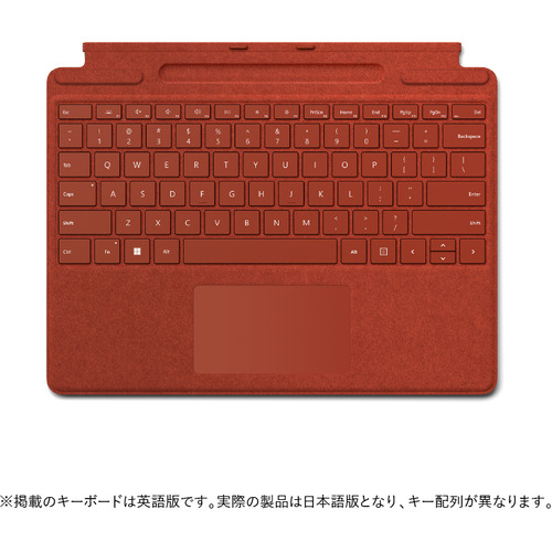 Microsoft 予約受付中 8XA-00039 【メーカー直売】 Surface Pro キーボード レッド Signature ポピー