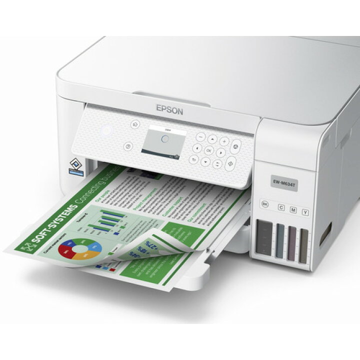 楽天市場】EPSON EW-M634T A4カラーインクジェット複合機 ホワイト 