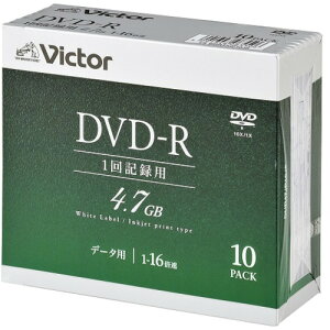 Victor DHR47JP10J5 �p�\�R���p 16�{�� DVD-R 10���p�b�N 4.7GB