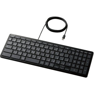 エレコム TK-CB01UPKBK キーボード 有線 USB タイプC パンタグラフ コンパクト テンキー付き ブラック