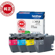 ブラザー LC412-4PK 純正 インクカートリッジ 4色パック
