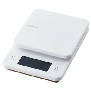�G���R�� HCS-KSA01WH �L�b�`���X�P�[�� �f�W�^���X�P�[�� �v�ʊ� �͂��� �ő�3kg 0.5g�P�� �o�b�N���C�g�t�� �z���C�g