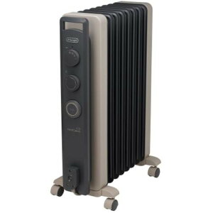デロンギ RHJ21F0812-GY オイルヒーター デロンギヴェルティカルド 1200W シダーグレー(ダークグレー+グレージュ)