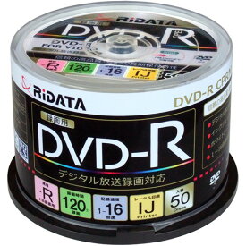 RiDATA D-RCP16X.PW50RD K 録画用DVD-R スピンドルケース50枚入