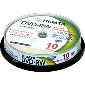 RiDATA DVD-RW120.10WHT N 録画用DVD-RW スピンドルケース10枚入