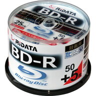 RiDATA BDR130PW4X50+5SPC 一回録画用BD-R　ワイドプリントレーベルディスク 1〜4倍速　25GB 50+5枚スピ…
