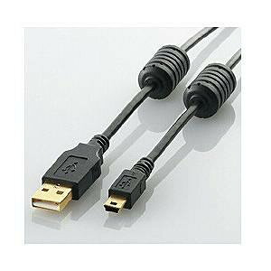 �G���R�� U2C-MF15BK USB2.0�P�[�u�� 1.5m A-miniB�^�C�v �t�F���C�g�R�A�t�� �u���b�N