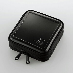 エレコム CCD-HB32BK Blu-ray・CD・DVD対応ファスナーケース(32枚) ブラック