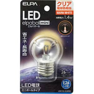 ELPA LDG1CL-G-G256 LED�����d�� �~�j�{�[�����` E26 G40 �N���A�d���F